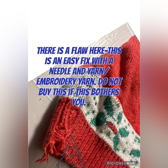 Girls Christmas sweater Plum Ave USA made 1995 EUC - Picture 8 of 12